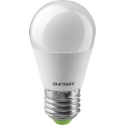 Лампа светодиодная 61 968 OLL-G45-10-230-2.7K-E27 10Вт шар 2700К тепл. бел. E27 1000лм 176-264В ОНЛАЙТ 61968