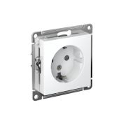 Розетка 1-м СП AtlasDesign 16А IP20 с заземл. механизм бел. SE ATN000143