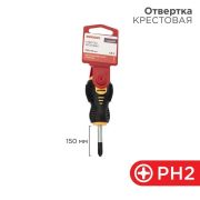 Отвертка крестовая PH 2х40мм двухкомпонентн. рукоятка Rexant 12-4730