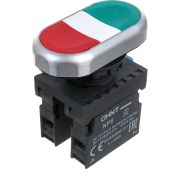 Кнопка двойная NP8-11S 1НО+1НЗ IP65 (R) CHINT 667178
