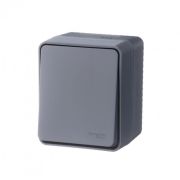 Переключатель проходной 1-кл. ОП AtlasDesign PROFI IP54 10AX антрацит SE ATN544061