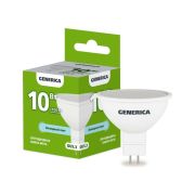 Лампа светодиодная MR16 10Вт софит 6500К GU5.3 230В GENERICA LL-MR16-10-230-65-GU5-G