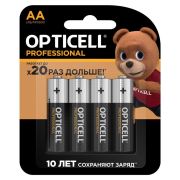 Элемент питания алкалиновый AA/LR6 (блист. 4шт) Professional Opticell 5052001/6052001