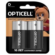 Элемент питания алкалиновый D/LR20 1.5В (блист. 2шт) Basic Opticell 5051005/6051005