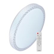 Светильник светодиодный PREMIUM SAPHIR 75Вт 230В 3000-6500К 6000лм IP40 495х115мм настенно-потолочный управляемый с пультом ДУ КОСМОС KSSaph75W
