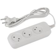 Удлинитель 3х1.5м без заземл. 6А IP20 GREEN LINE UDL-6-315 ШВВП 2х0.75 Эра Б0065043