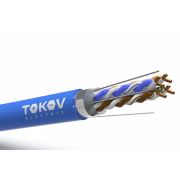 Кабель витая пара F/UTP 4х2х23AWG(0.57мм) кат.6 PVC indoor Fluked tested (м) PRO TOKOV ELECTRIC TKP-C08-F/UTP-42-6-305