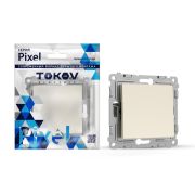Переключатель перекрестный 1-кл. СП Pixel IP20 механизм беж. TOKOV ELECTRIC TKE-PX-P1R-C02