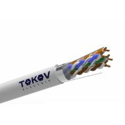 Кабель витая пара F/UTP 4х2х24AWG(0.48мм) кат.5E PVC indoor Fluke tested (м) TOKOV ELECTRIC TKE-C06-F/UTP-42-5E-305