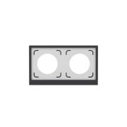 Рамка 2-м KANT IP44 черн. уголь DKC7012944