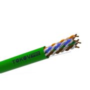 Кабель витая пара U/UTP 4х2х24AWG(0.52мм) кат.5E PVCLS нг(А)-LSLTx indoor Fluke tested (м) PRO TOKOV ELECTRIC TKP-C11-U42-5E-RU-LSLTx