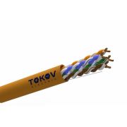 Кабель витая пара U/UTP 4х2х24AWG(0.52мм) кат.5E нг(А)-HF (LSZH) indoor Fluke tested (м) PRO TOKOV ELECTRIC TKP-C06-U42-5E-RU-LSZH