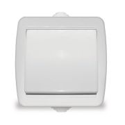 Выключатель 1-кл. ОП Клио 10А IP44 бел. UNIVersal К2221