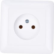 Розетка 1-м СП 1мод. Хит 10А IP20 250В без заземл. без защ. шторок бел. SE RS10-132-B