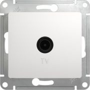 Розетка телевизионная проходная TV 1-м СП Glossa 4дБ механизм бел. SE GSL000192