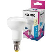 Лампа светодиодная R50 8Вт 220В E14 3000К Космос Lksm_LED8wR50E1430