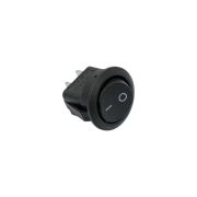 Выключатель клавишный 250В 6А (2с) ON-OFF круглый черн. (RWB-212; SC-214; MRS-102-8) Rexant 36-2550