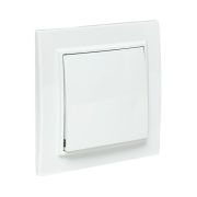 Выключатель 1-кл. СП Минск 10А IP20 бел. Basic EKF ERV10-021-10