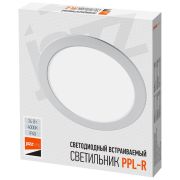 Светильник светодиодный PPL-R WH 24Вт 4000К IP40 d300мм ДВО встраив. ультратонкий кругл. JazzWay 5009769A