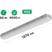 Светильник светодиодный Айсберг-57/MILKY 54Вт 5000К IP65 7150лм накладной/подвесной CSVT ЦБ000009193